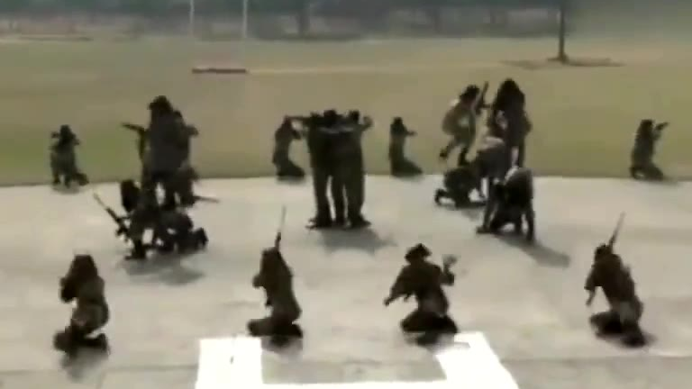 印度老兵演练,稍慢一秒就地枪决